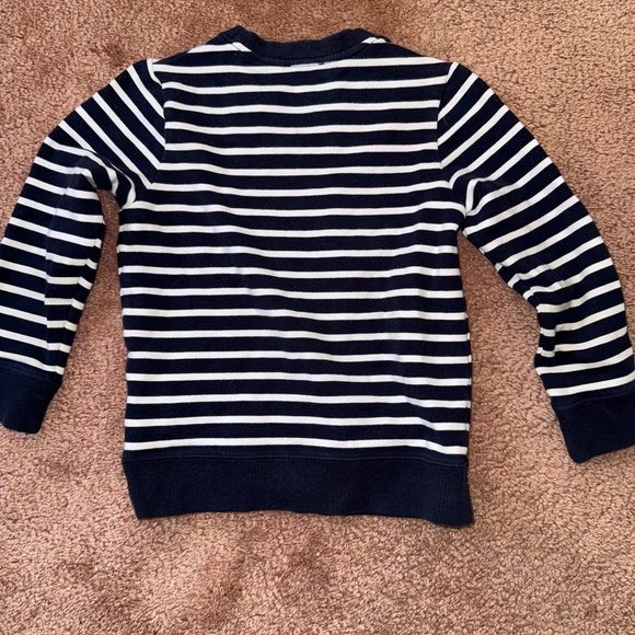 Jacadi Blue and White Striped Knit Top 4T - Picture 3 of 3